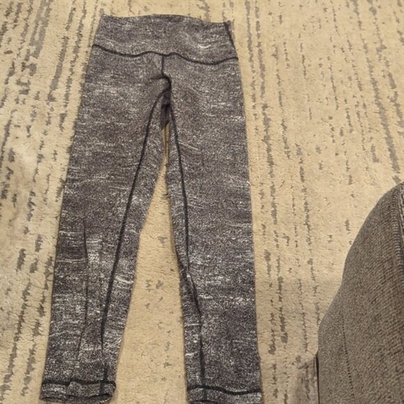 Lululemon Wunder Under Hi-Rise 7/8 Tight *25" Rush Jacquard Black White - Picture 9 of 9